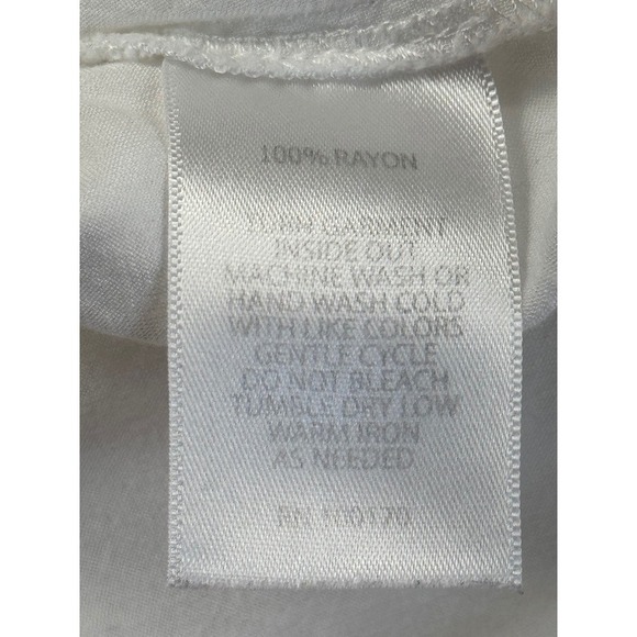 Saint Tropez West Embroidered Blouse Top White Blue Long Sleeve Boho Medium - Picture 11 of 12